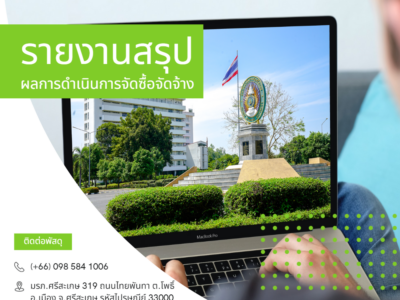 รายงานสรุปผลการจัดซื้อจัดจ้าง ประจำปีงบประมาณ พ.ศ. 2566