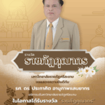 ขอแสดงความยินดีกับ  รองศาสตราจารย์ ดร.ประกาศิต  อานุภาพแสนยากร อธิการบดีมหาวิทยาลัยราชภัฏศรีสะเกษ ในโอกาสได้รับรางวัล “ราชภัฏคุณากร”