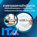 รายงานผลการดำเนินการเพื่อส่งเสริมคุณธรรม และความโปร่งใส ภายในหน่วยงาน ปีงบประมาณ พ.ศ.2568